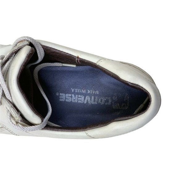 Converse HAMPTONS STYLED BY NINO CERRUTI BEIGE IVORY LEATHER OXFORD Size 10  USA - Picture 8 of 10